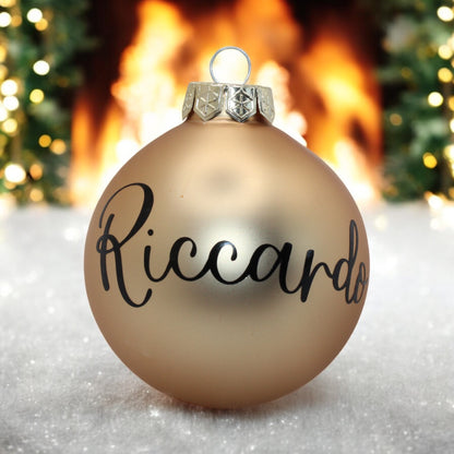 Pallina di Natale Oro personalizzata