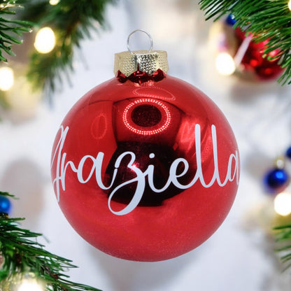 Pallina di Natale Rossa personalizzata