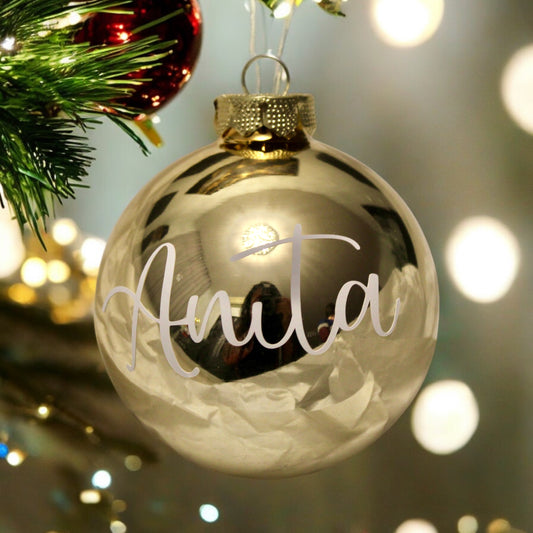 Pallina di Natale Oro personalizzata