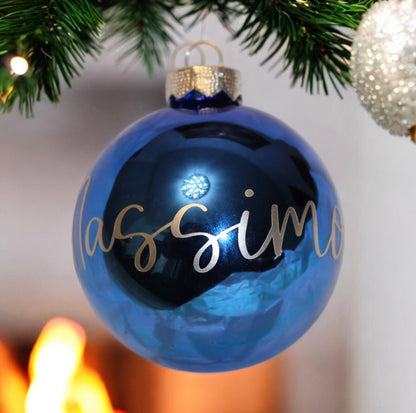 Pallina di Natale Blu personalizzata